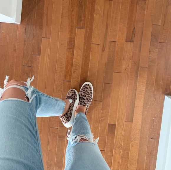 Cheetah Print Slip On Sneakers - Picture 6 of 7